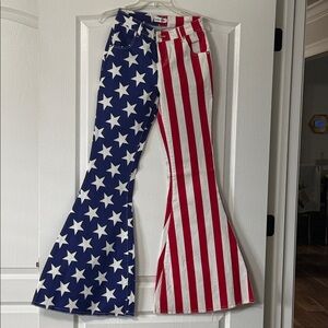 Ranch Dress’n Patriotic Flare Jeans with Stars and Stripes
